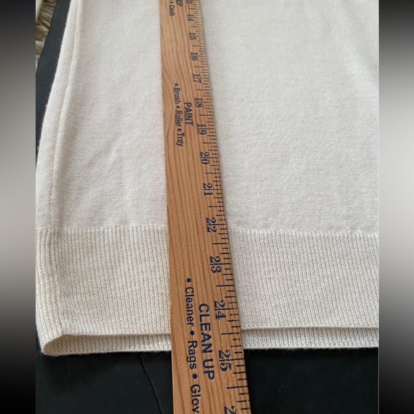 Paolo Valenzi wool blend women’s sweater men’s Ivory, L, Mock neck - Picture 4 of 11